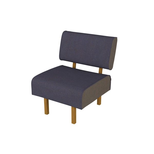 LEAN - 1-seater with back without armrests