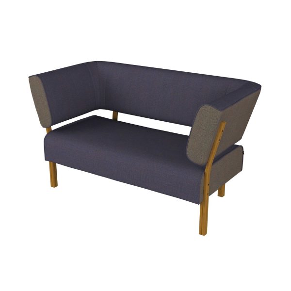 LEAN - 2-seater with back and armrests both sides