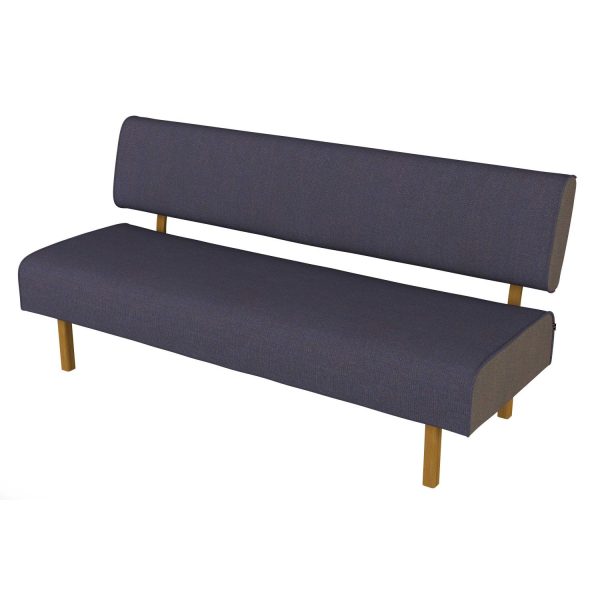 LEAN - 3-seater with back without armrests