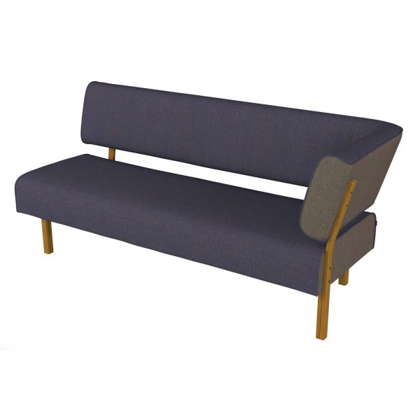 LEAN - 3-seater with back and armrest right