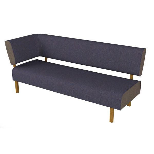 LEAN - 3-seater with back and armrest left