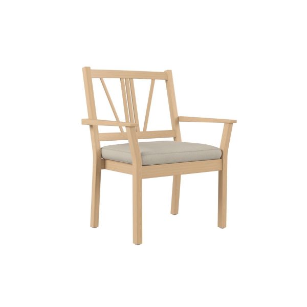 SALINA - Max stackable chair with armrest