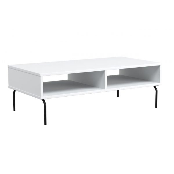 PIVOT - Cube table, H43,5, 130x65 cm, with tube legs