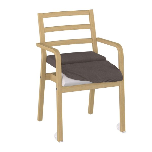 ZETA - multi dining chair with armrest, back with bars, removeable seat cover (art. 2119)