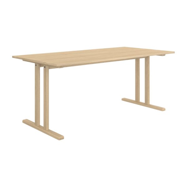 Table, T-legs, oak, H60, 180x90