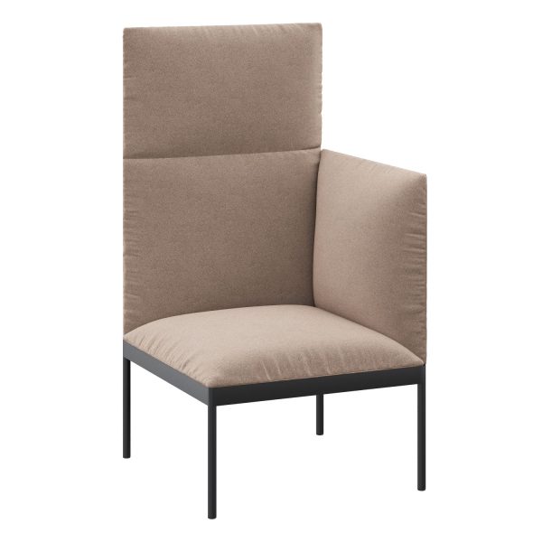 DARWIN - 1-seater one high back and one back (art. 3202)