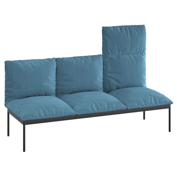 DARWIN - 3-seater one high back and two backs (art. 3255)