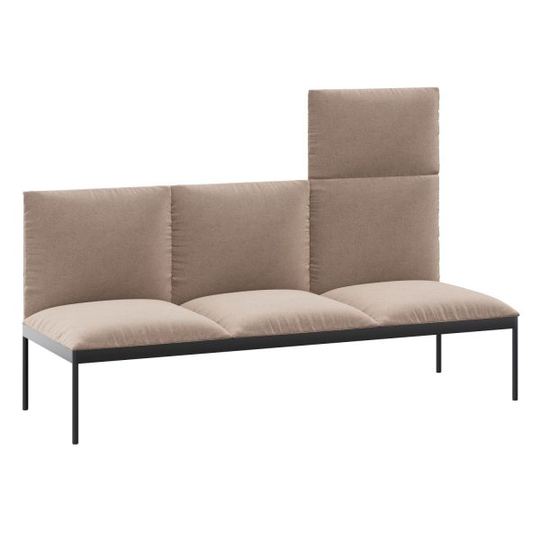 DARWIN - 3-seater one high back and two backs (art. 3255)