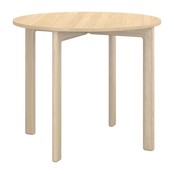 JOIN - Table, cross legs, oak, H75, Ø90