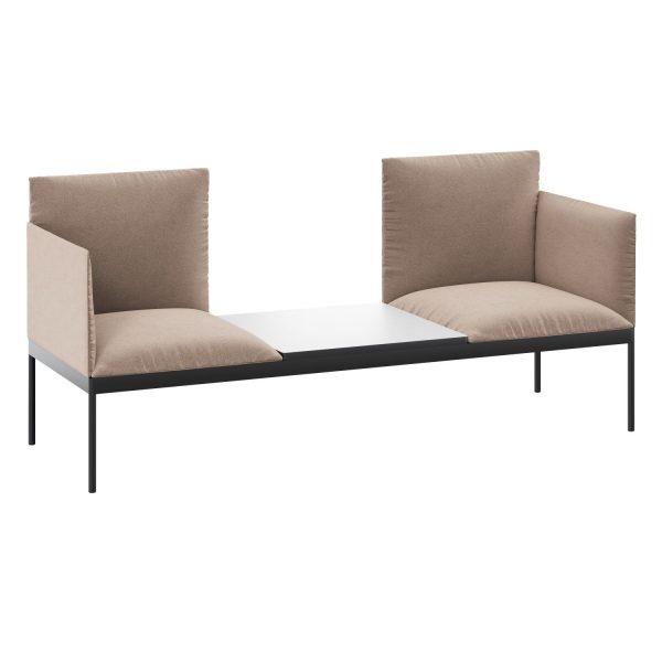 DARWIN - 3-seater two backs, two armrests and one white table top (art. 3247-3309)