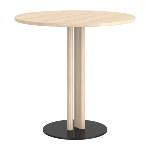 JOIN - Table, center column, oak, H75, Ø90