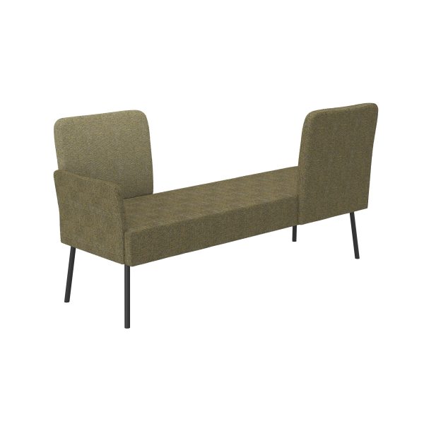 MEET - 3-seater, two backs oposite direction, with armrest