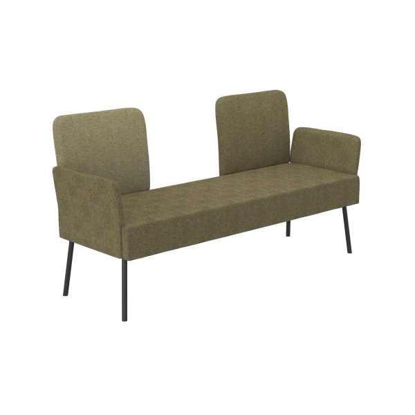 MEET - 3-seater, two backs same direction, with armrest