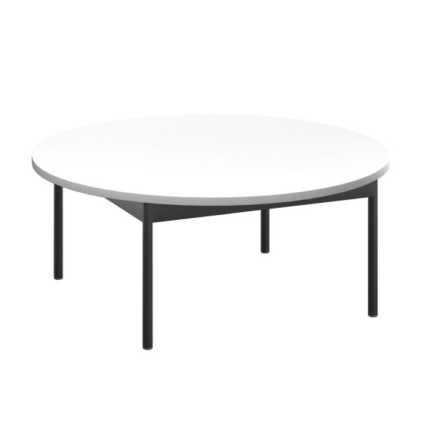 DARWIN - Bord H36, Ø 90 cm, hvit bordplate (art. 3779)