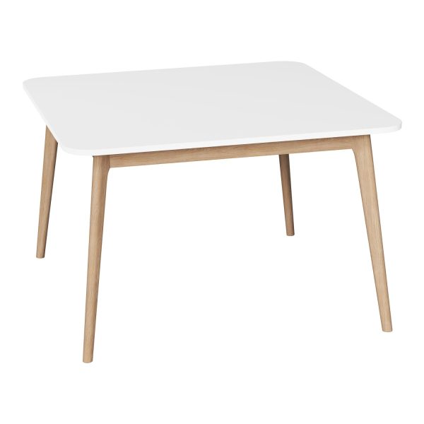 ALMA - Table H40, 60x60 cm, oak, white table top (art. 3980)