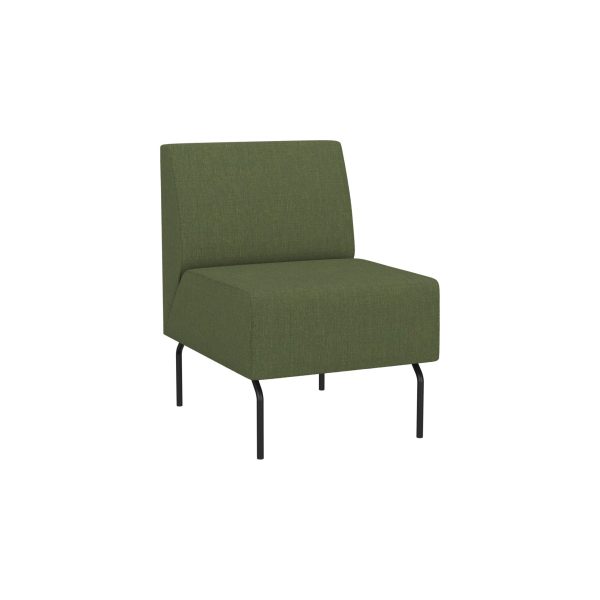 PIVOT GAP - 1-seater with gap without armrest with tube legs
