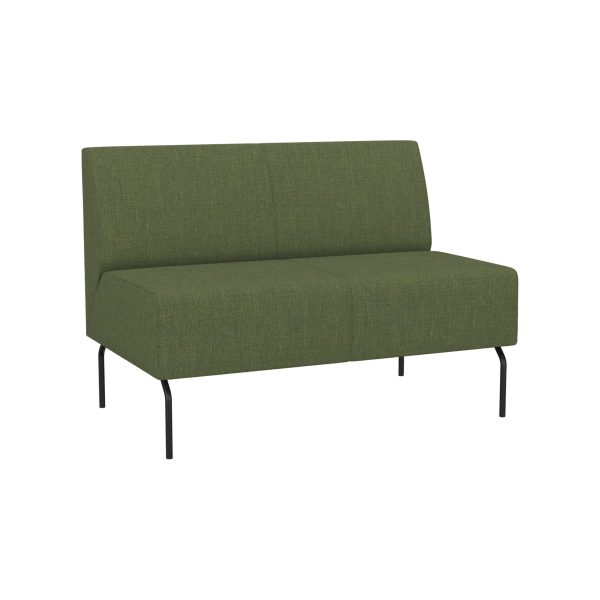 PIVOT GAP - 2-seater with gap without armrest with tube legs