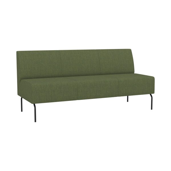 PIVOT GAP - 3-seater with gap without armrest with tube legs