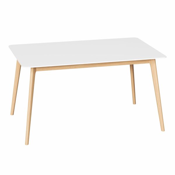 ALMA - Table H75, 140x90 cm, birch, white table top (art. 4195)