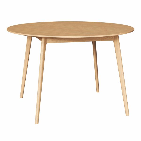 ALMA - Table H75, Ø120 cm, birch, black table top (art. 4219)