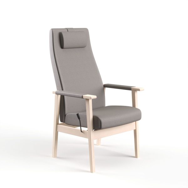 ZETA - High back reclining chair and pillows on arm rest (art. 4466+2476)