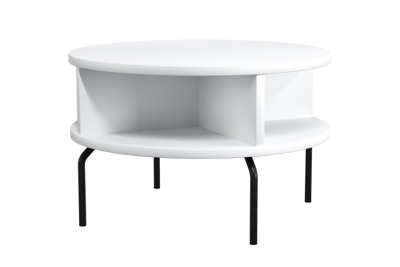 PIVOT - Kube-bord, H43,5, rundt Ø68 cm, med rørben
