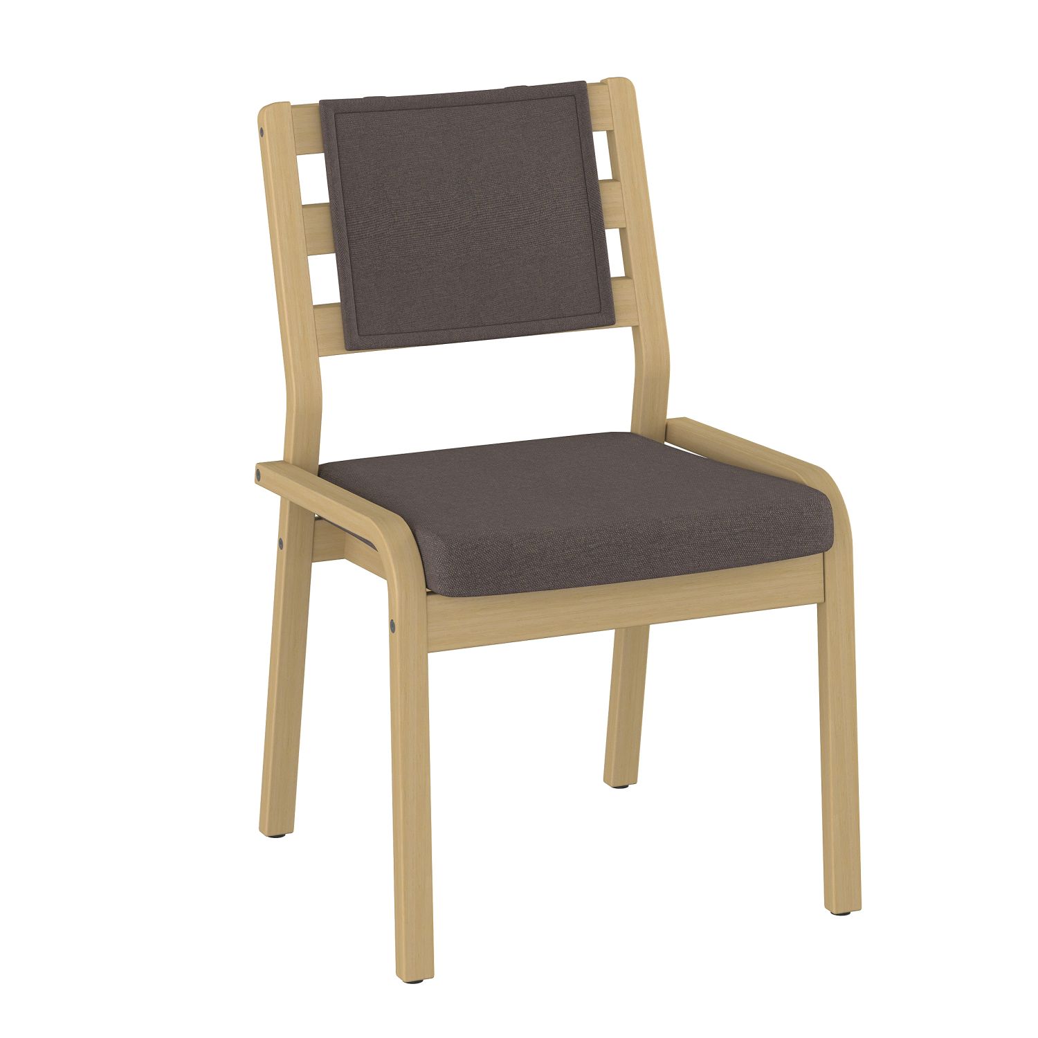 ZETA - spisestol uten armlen, spiler i rygg og ryggpute (art. 2081)