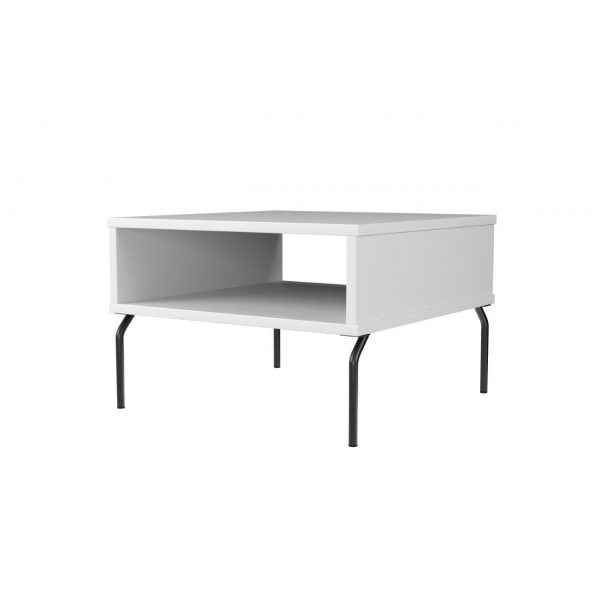 PIVOT - Cube table, H43,5, 65x65 cm, with tube legs