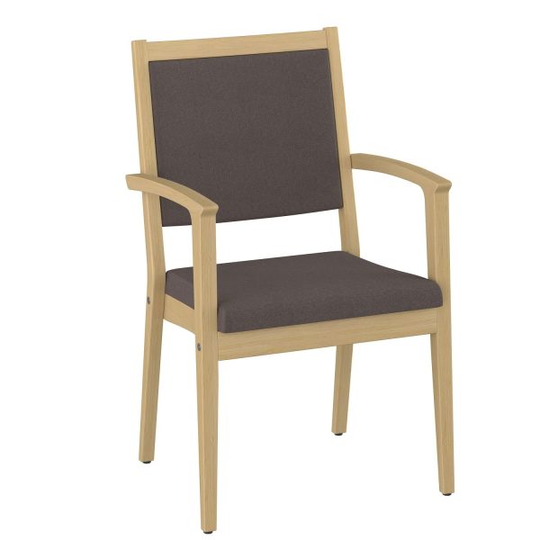 NEXUS - Dining chair with armrest, bars in back, back pillow, removeable seat cover (art. 2736)