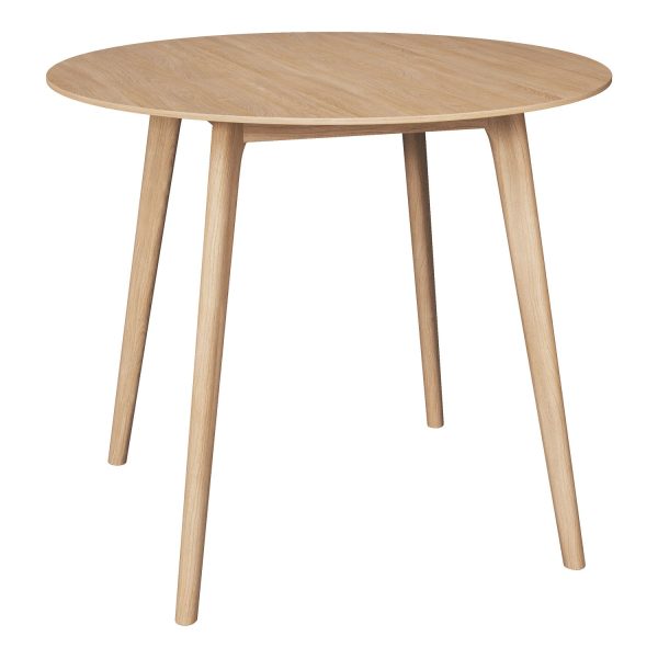ALMA - Table H75, Ø90 cm, oak, oak table top (art. 4299)