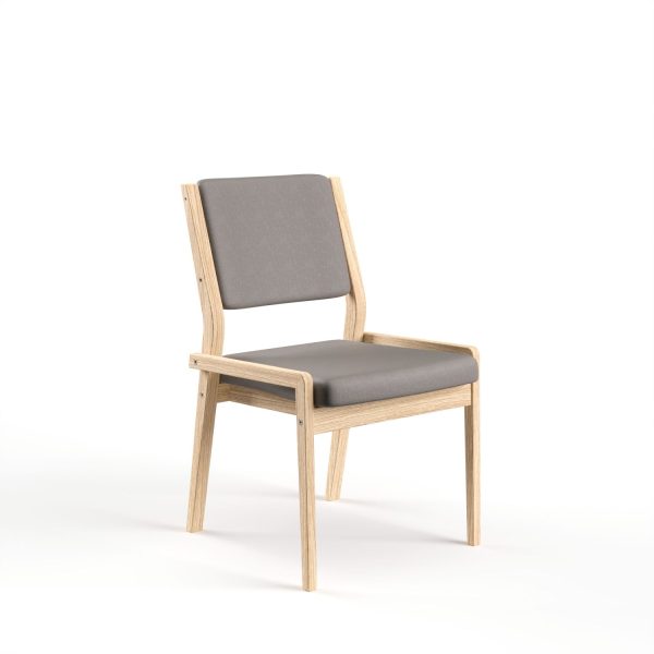 ZETA - dining chair without armrest, full back, birch (art. 4486)