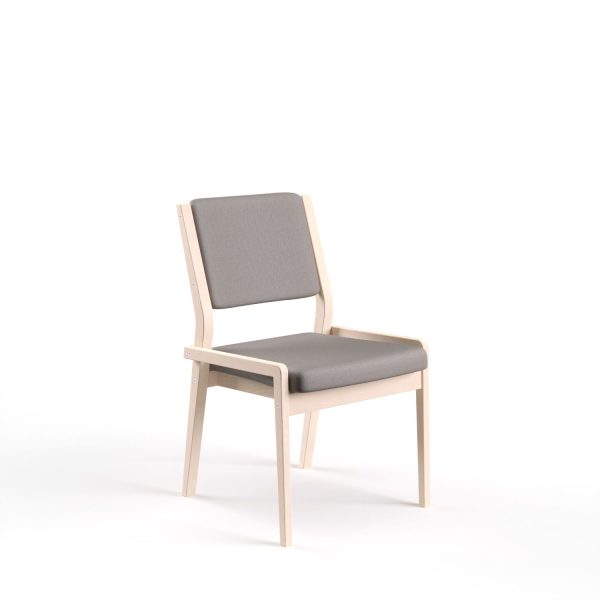 ZETA - dining chair without armrest, full back, oak (art. 4535)