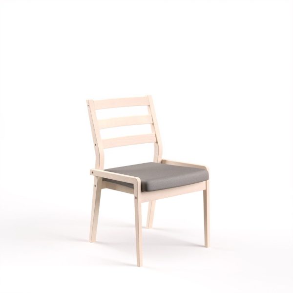 ZETA - dining chair without armrest, back with bars, oak (art. 4538)