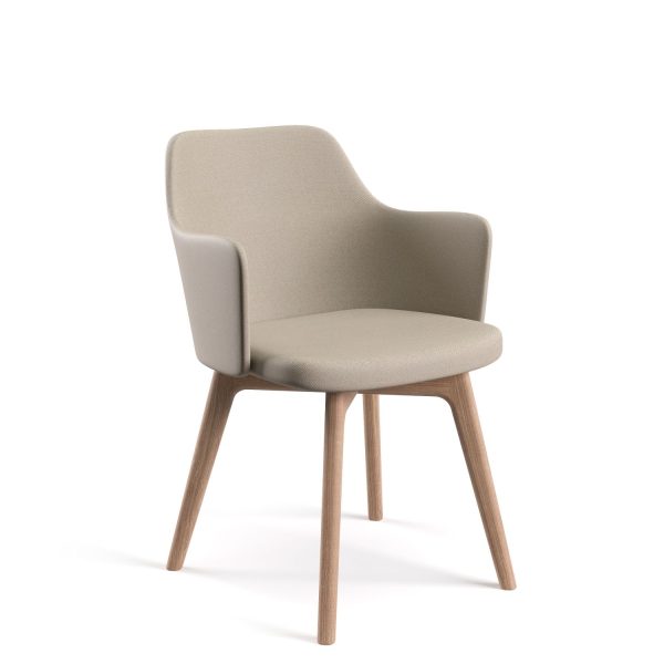 ALMA - Dining chair with armrest