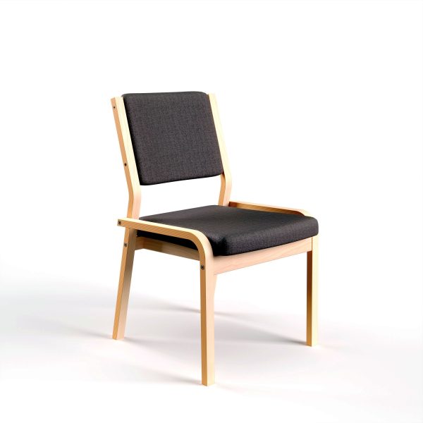 ZETA - dining chair without armrest, full back, birch (art. 1809)